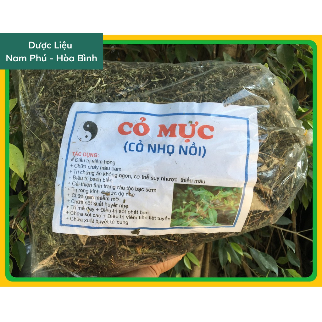 1Kg Cỏ Mực - Nhọ Nồi giá SỈ cành lá khô, sạch, mới