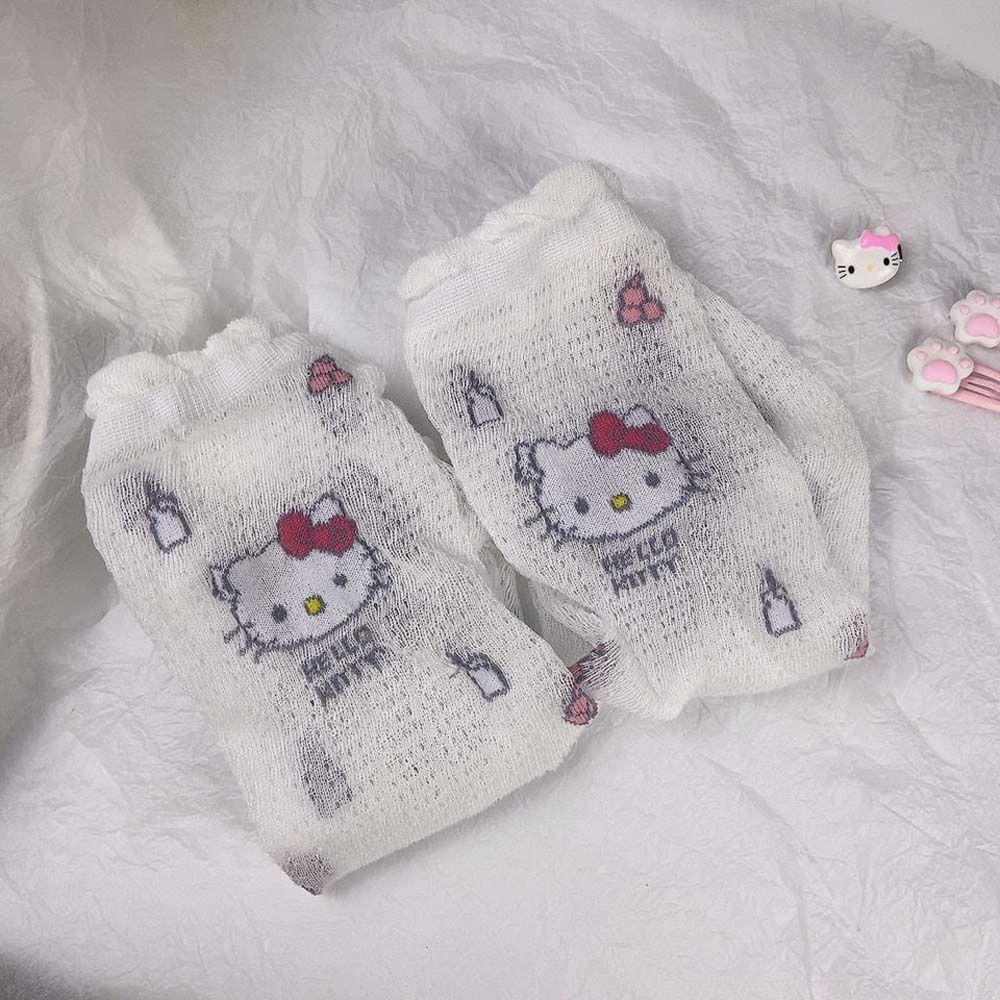 Găng Tay Giữ Ấm Cánh Tay Họa Tiết Hoạt Hình Kuromi My Melody Thời Trang