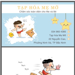 In CARD VISIT GIÁ RẺ TẠI HÀ NỘI  -  Mẫu card tạp hóa Mẹ Mỡ