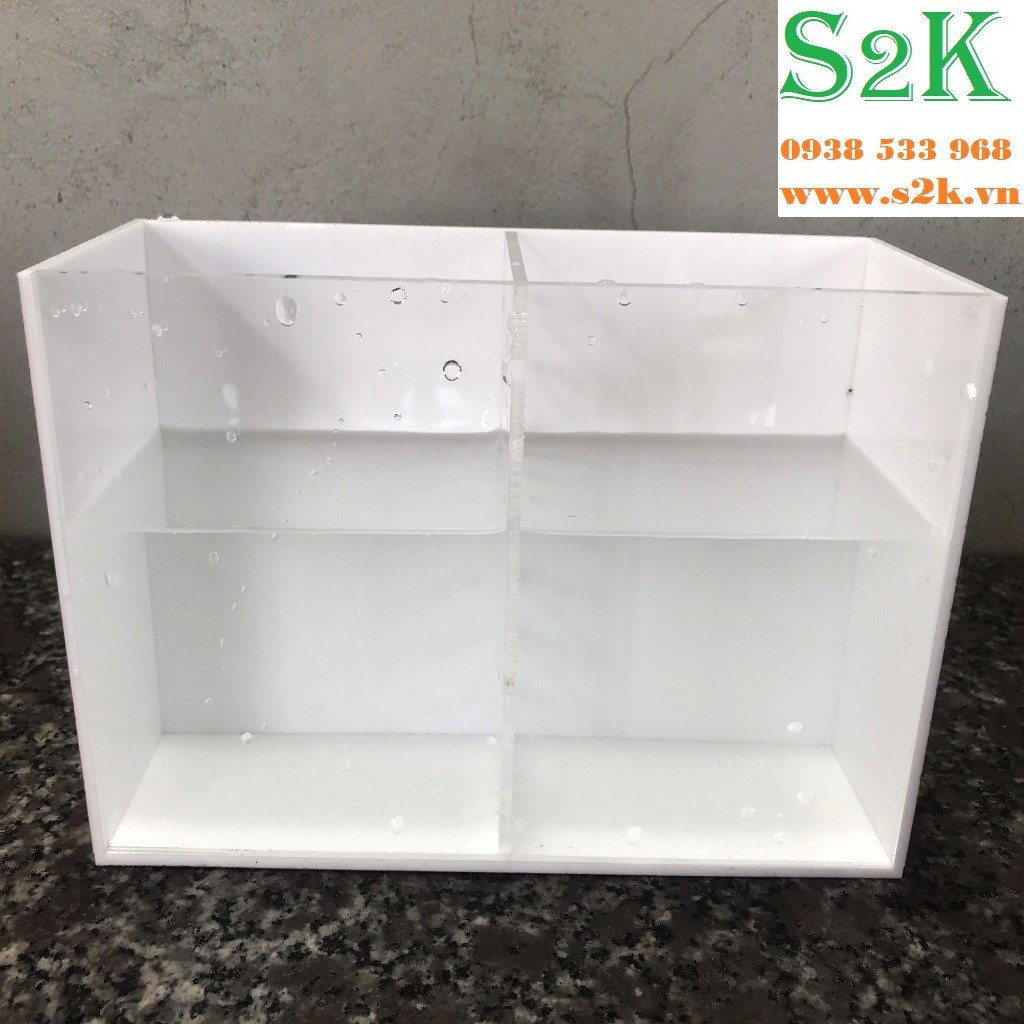 Bể acrylic Bể Show 2 ngăn , siêu trong, siêu nhẹ hồ mika phù hợp cho show cá, tép. Dùng kèm theo đèn, bơm, lọc