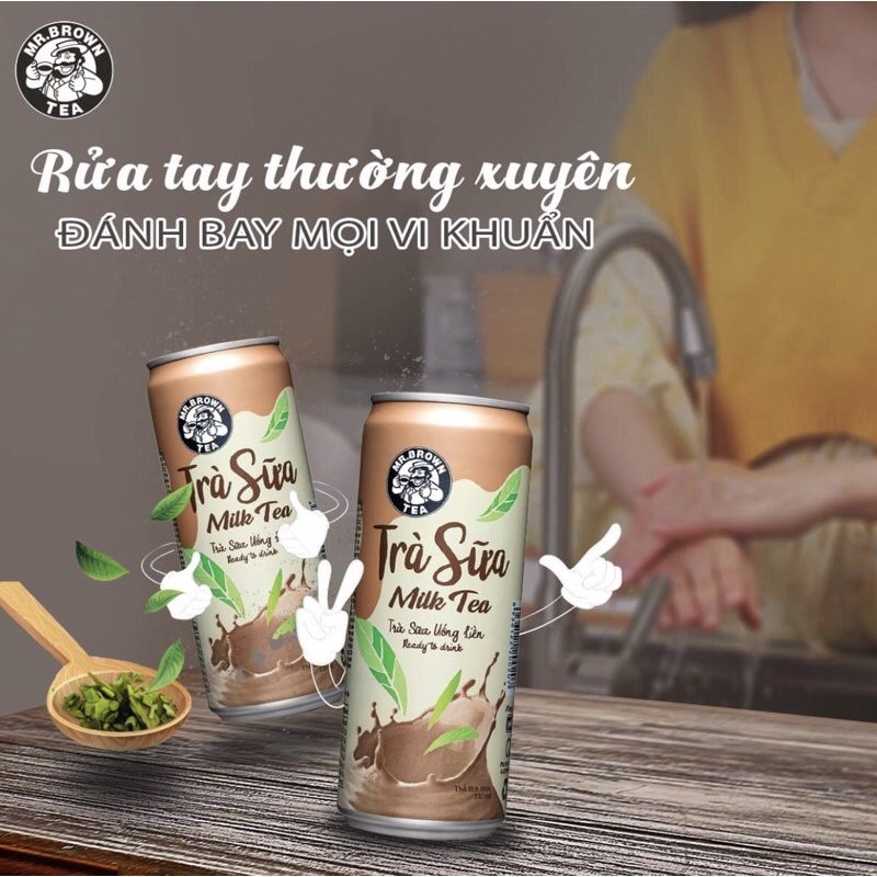 Trà Sữa Mr.Brown Hương Vị Trà Sữa Đài Loan Lon 320ml