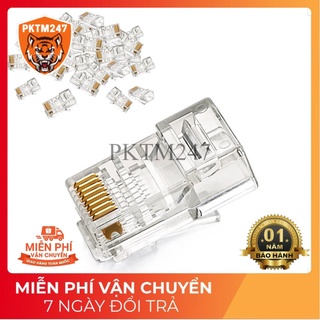 Đầu bấm mạng/ hạt mạng (cat 6) RJ45 - túi (100 hạt mạng)