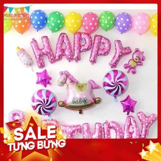 [HOT] BÓNG HAPPY BIRTHDAY TRANG TRÍ SINH NHẬT CHO BÉ YÊU