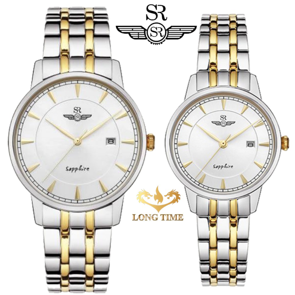 Đồng hồ đôi SRWATCH SL1079.1202TE - SG1079.1202TE Mặt kính SAPPHIRE Chống Trầy Chống nước