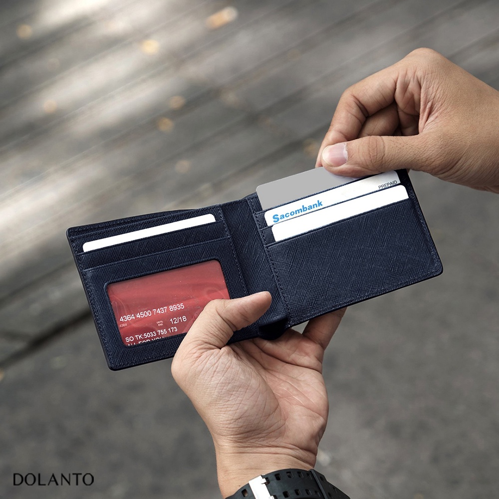 Ví DOLANTO BRAND® Flat Saffiano Wallet