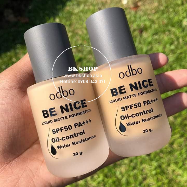 [ An Toàn -Kháng Nước] Kem Nền Siêu Lỳ & Kiềm Dầu Odbo Be Nice SPF50 PA+++ OD440 | BigBuy360 - bigbuy360.vn