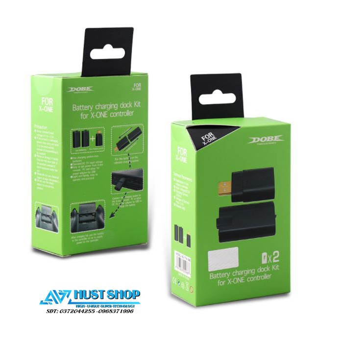 Pin Sạc cho tay cầm Xbox One, Xbox One S Kèm Dây Kết Nối USB Dung Lượng 600mAh