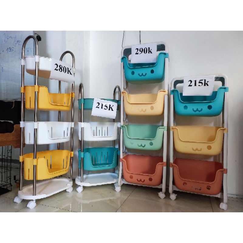 Kệ Đa Năng Đựng Đồ Chơi Cho Bé, Kệ Nhà Bếp 4 Tầng Và 5 Tầng