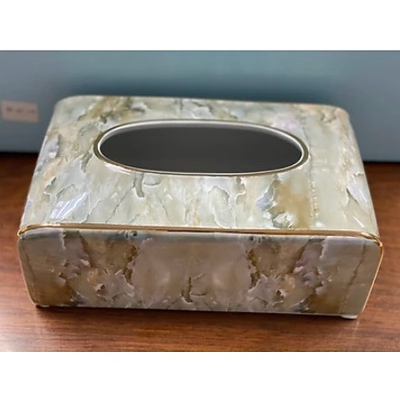 HỘP ĐỰNG GIẤY ĂN BẮNG SỨ VÂN ĐÁ CAO CẤP