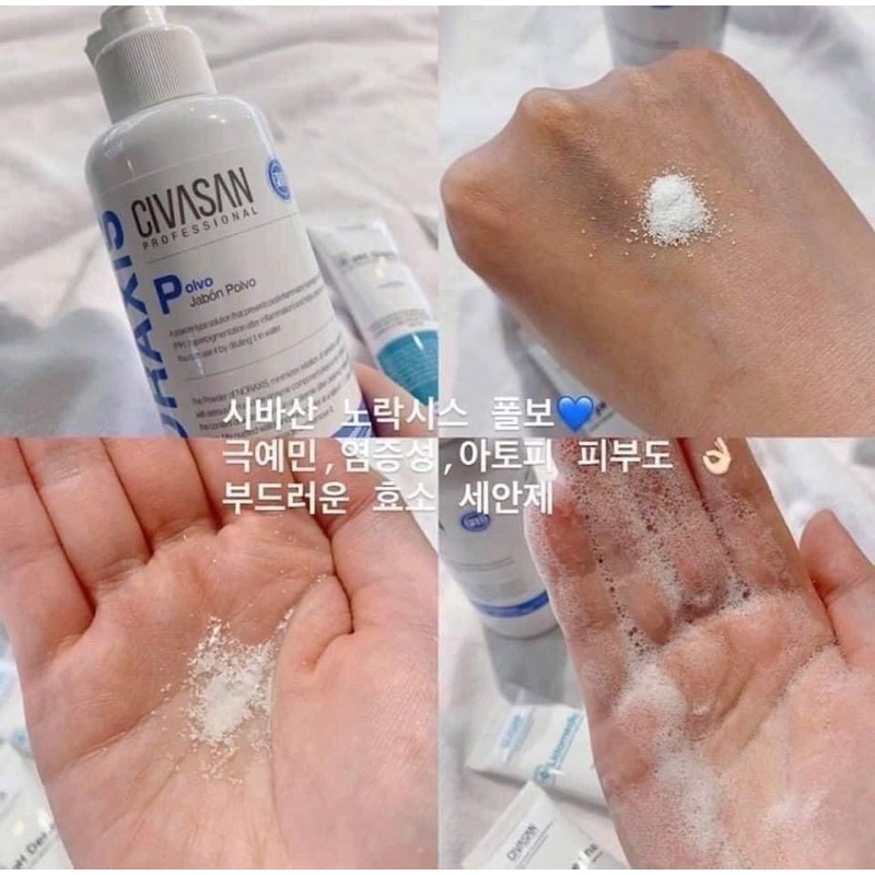 Tẩy da chết Civasan Enzyme Noraxis Polvo