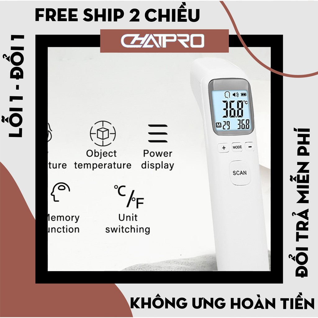 Nhiệt kế điện tử hồng ngoại cảm ứng đo trán đa năng CKT-1502, CK-T1803