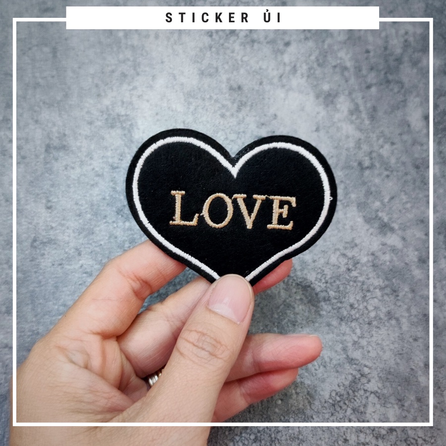 Sticker ủi áo Cao cấp - CÓ SẴN KEO ỦI - sticker vải dùng làm miếng vá áo, phụ kiện trang trí quần áo, balo, giày, nón