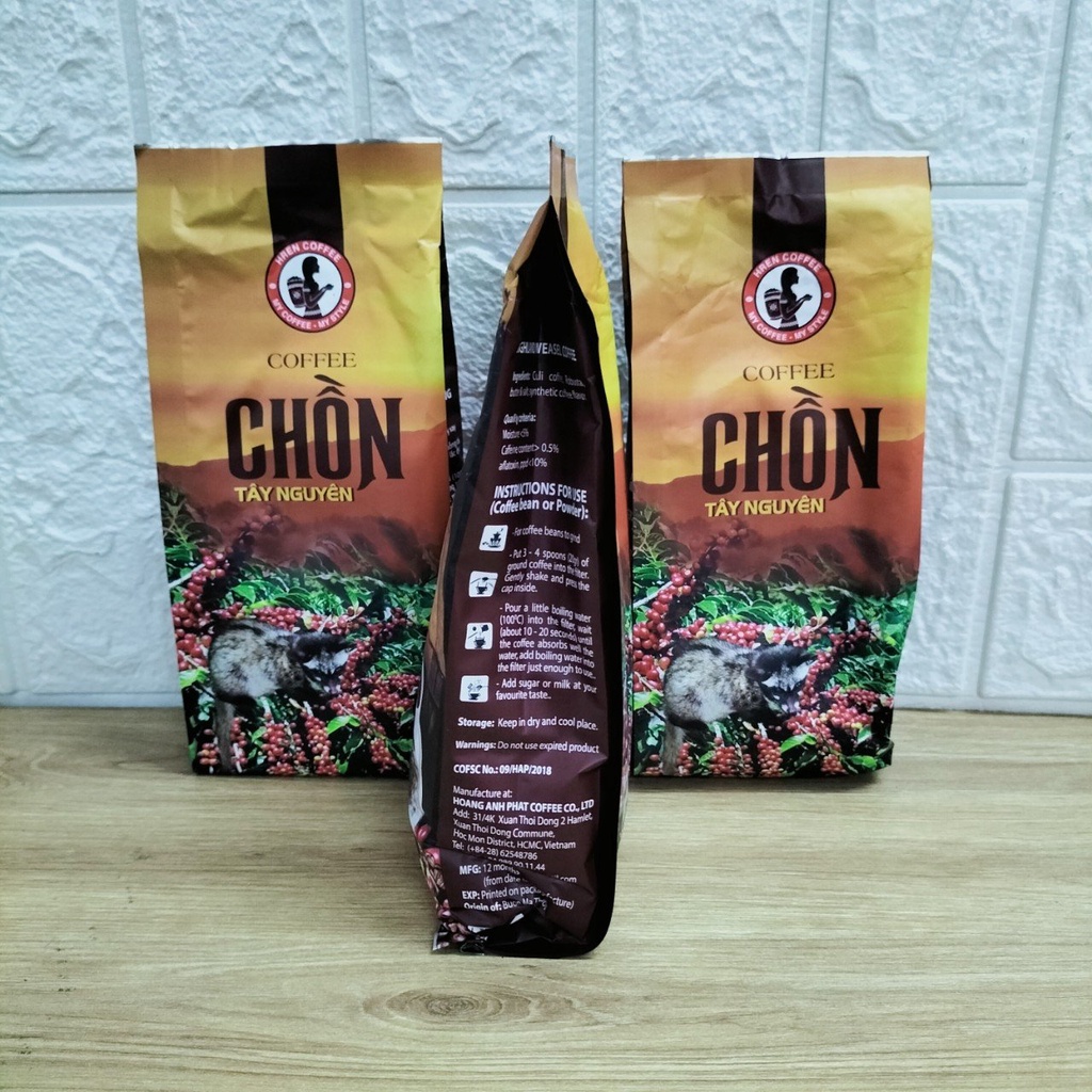 Cà Phê Chồn Tây Nguyên Hoàng Anh Phát 500g - Pha Phin