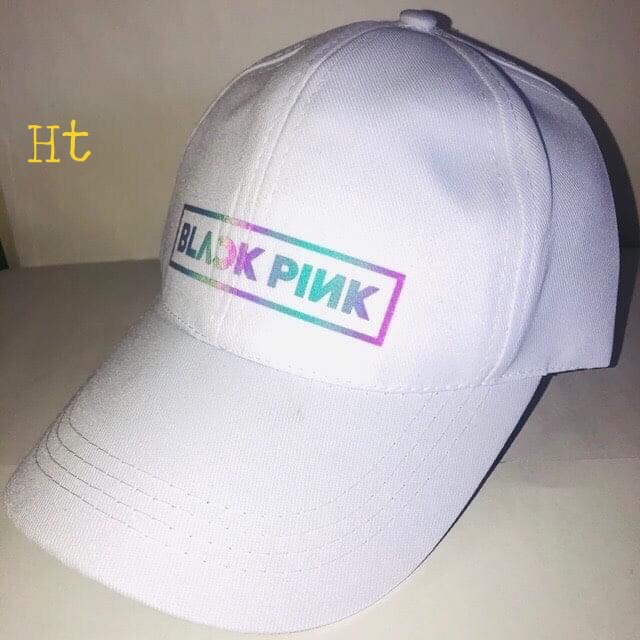 [Mã 153FASHIONSALE1 giảm 10K đơn 50K] Mũ lưỡi chai, mũ phớt phản quang 7 màu BLACK PINK