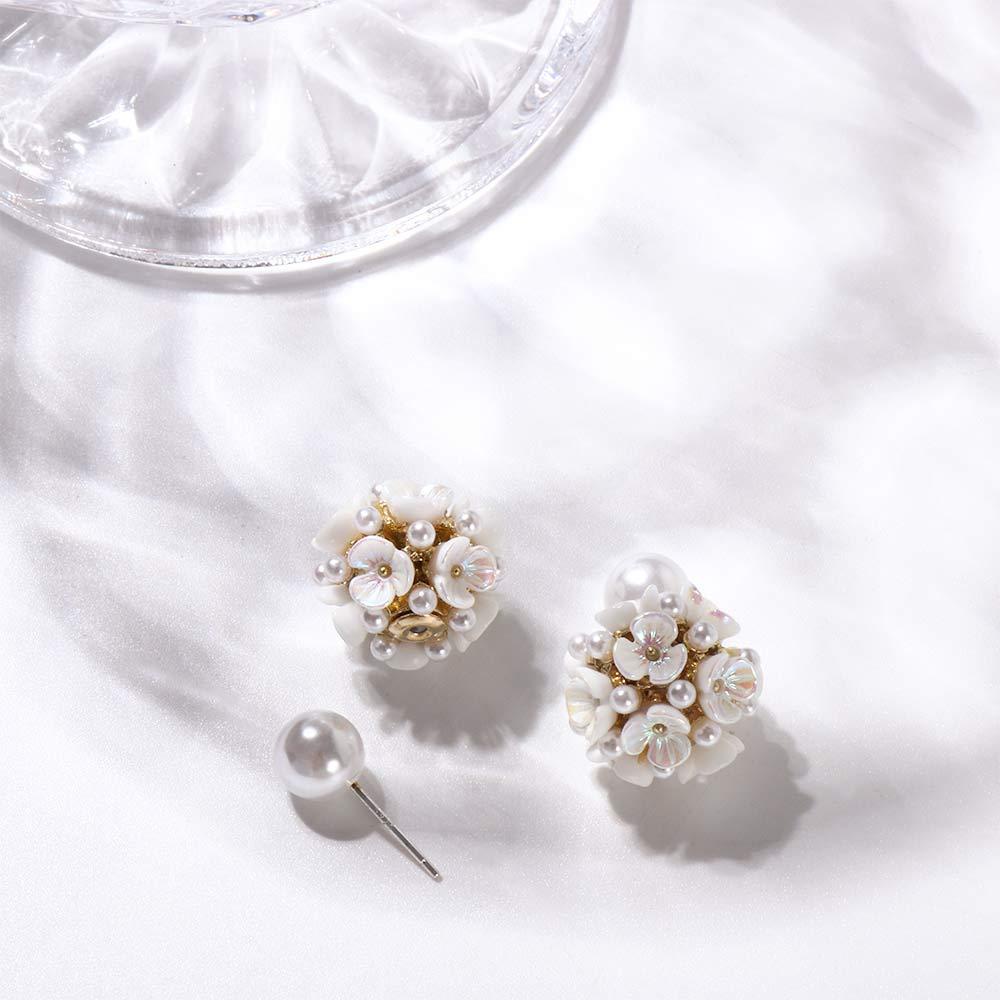 VANES1 Bông Tai Hình Vỏ Sò Thời Trang Hàn Quốc Dành Cho Nữ