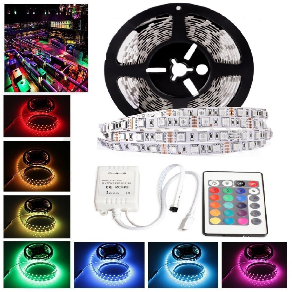 Bộ dây led dán 5050 phủ keo silicon đổi màu