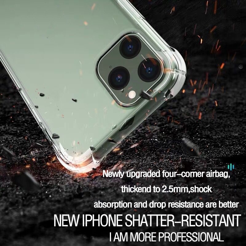 Ốp Điện Thoại Chống Sốc Trong Suốt Tương Thích Cho iPhone 14 13 12 11 Pro Max X XR XS Max 7 8 Plus Vỏ Túi Khí Sang Trọng Ốp Lưng TPU Mềm