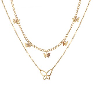 (Hàng có sẵn) Dây chuyền hình bướm phong cách Qàn Quốc thanh lịch dành cho nữ