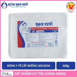 Bông Y tế cắt Bông Bạch Tuyết 10x10cm - 500g (TPM-49)