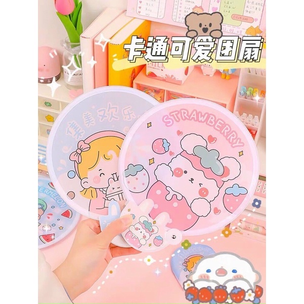 Quạt Tròn Tự Bung Gấp Gọn Bỏ Túi Siêu Tiện Lợi