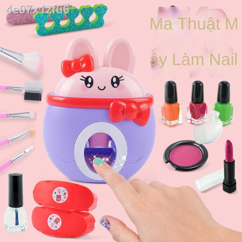 ✇Máy làm móng tay mô phỏng dành cho trẻ em Tự bộ mỹ phẩm sáng tạo chơi nhà cô gái sơn đồ trang sức đi
