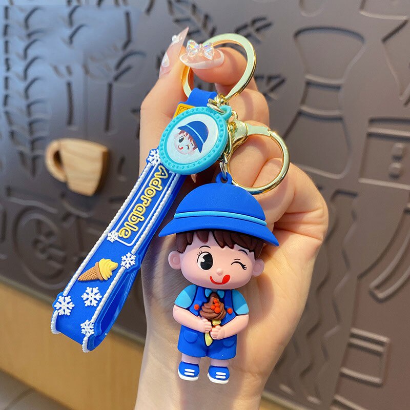 Móc Khóa Hình Cây Kem Hoạt Hình Dễ Thương