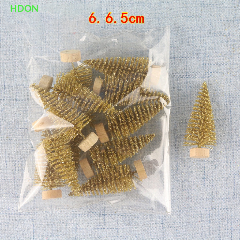 Set 12 Mô Hình Cây Thông Noel Mini Trang Trí Giáng Sinh Năm Mới DIY