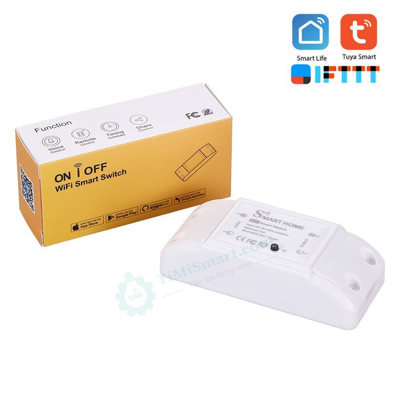 Công Tắc Wifi Điều Khiển Từ Xa Tuya Smart Basic