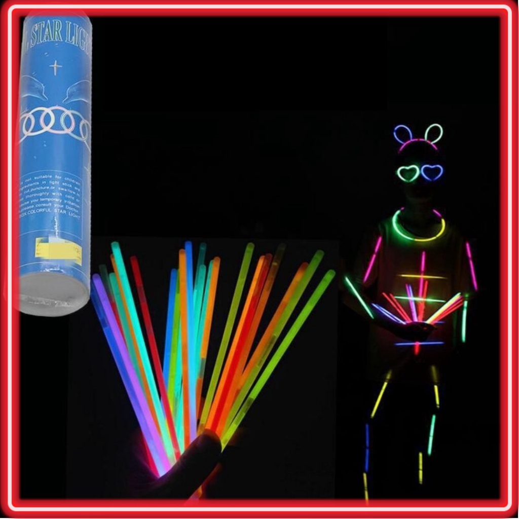 100 Que Dạ Quang, Thanh Phát Sáng Ban Đêm lightstick tạo nhiều hình thù cho bé với đủ màu sắc sặc sỡ- đồ chơi vui nhộn