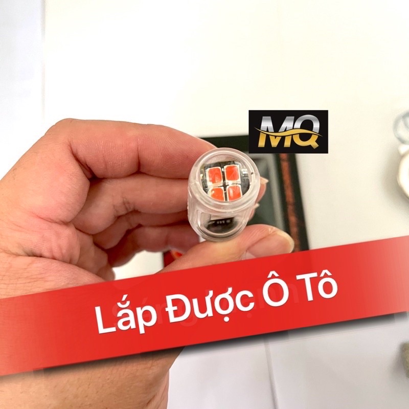 🔥ĐÈN LED HẬU NHÁY 33 TIM LED BI CẦU Ô TÔ XE MÁY💥2 CHÂN DƯƠNG