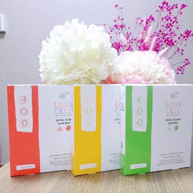 MẶT NẠ CHỈ TƠ LOUV CELL Crystal color mask (Bán lẻ miếng)