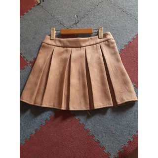 Bigsize Chân váy dạ xếp ly