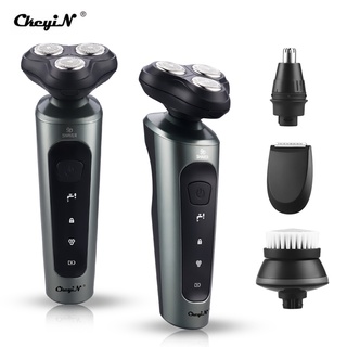 Máy cạo râu/tỉa lông mũi điện Ckeyin RC500 4 trong 1 đa năng không thấm nước có thể sạc lại cho nam