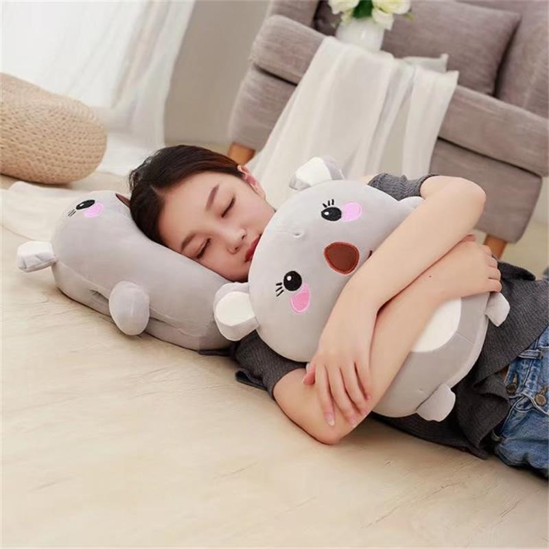 Hoạt Hình Gối Ôm Nhồi Bông Giữ Ấm Tay Hình Gấu Koala / Dâu Tây / Cà Rốt Sáng Tạo