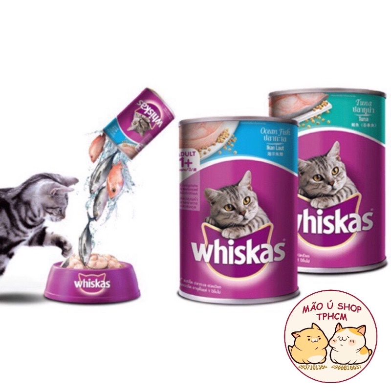WHISKAS PATE DẠNG LON 400G