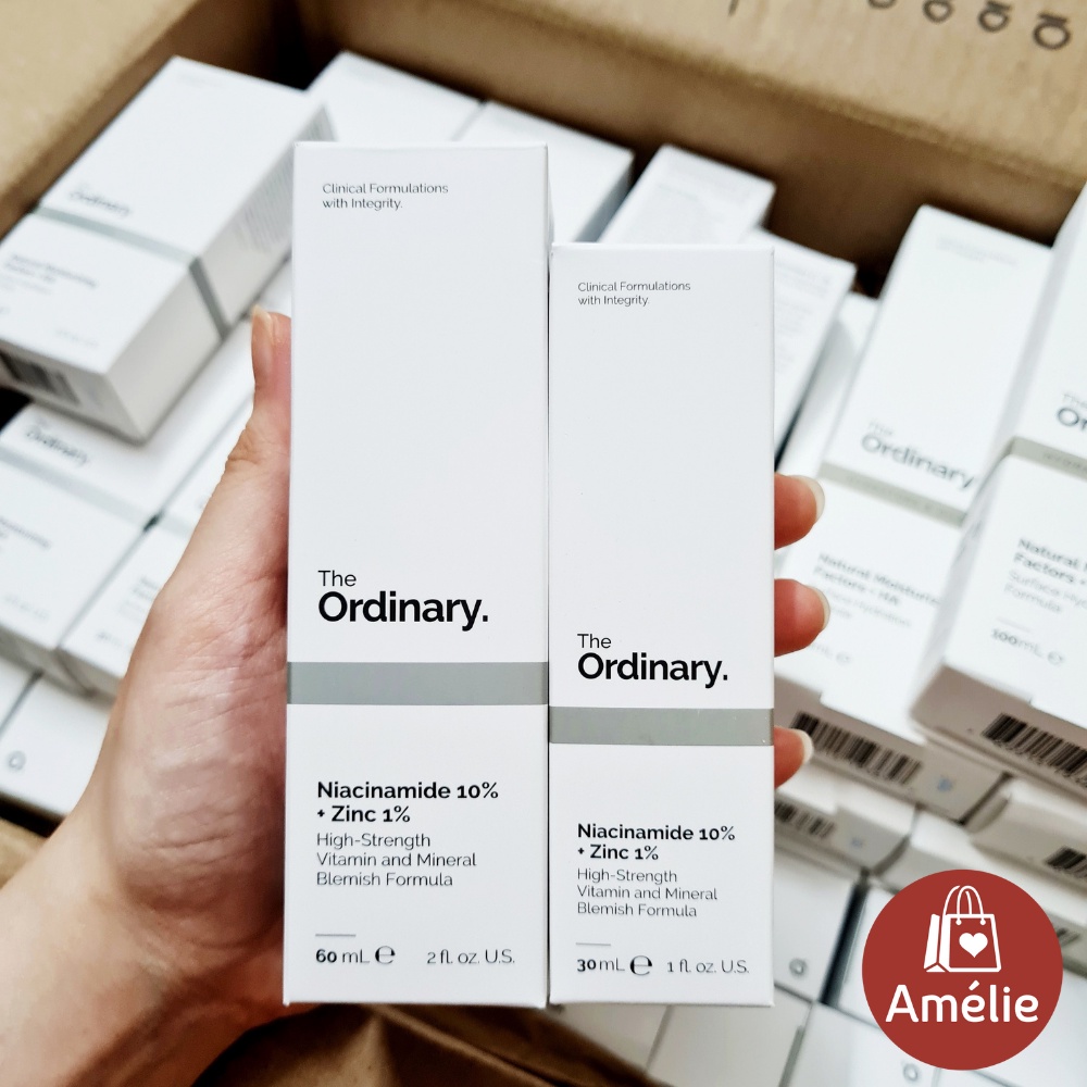 [BẢN CANADA ĐỦ BILL] Serum The Ordinary Niaciamide 10% + Zinc 1% _ tinh chất giúp sáng da và thu nhỏ lỗ chân lông