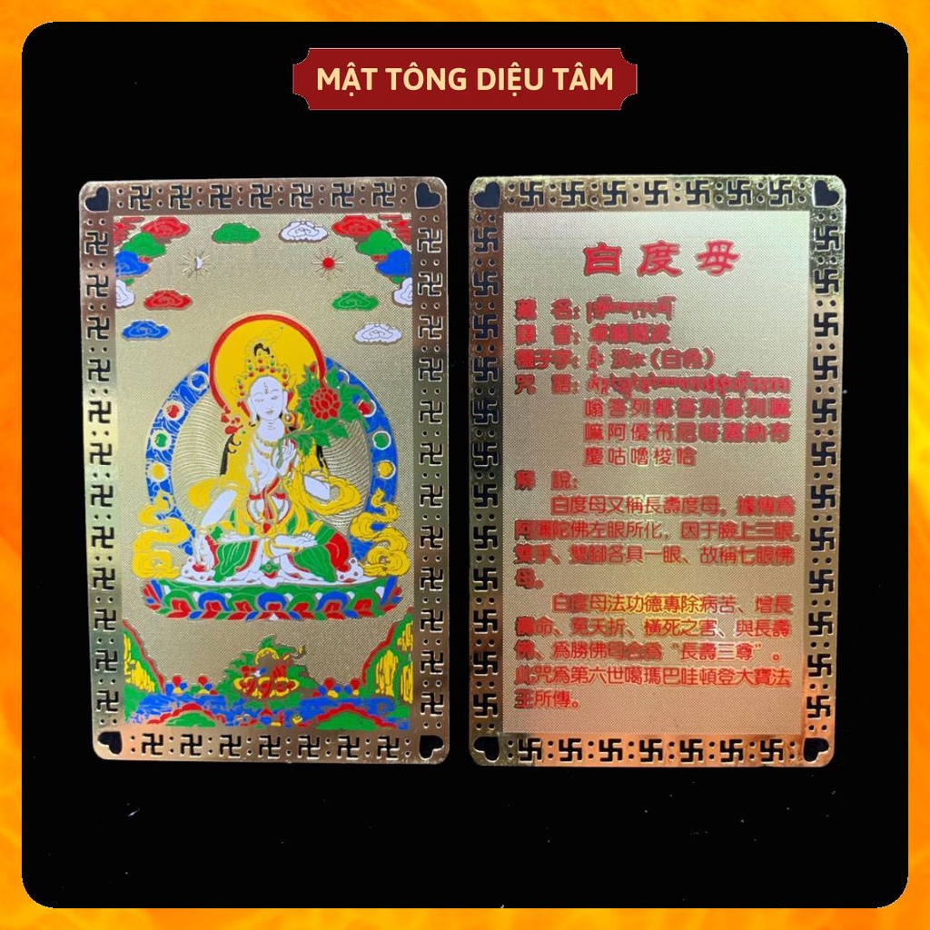 Linh phù kinh chú Đức tara trắng Diệu Tâm