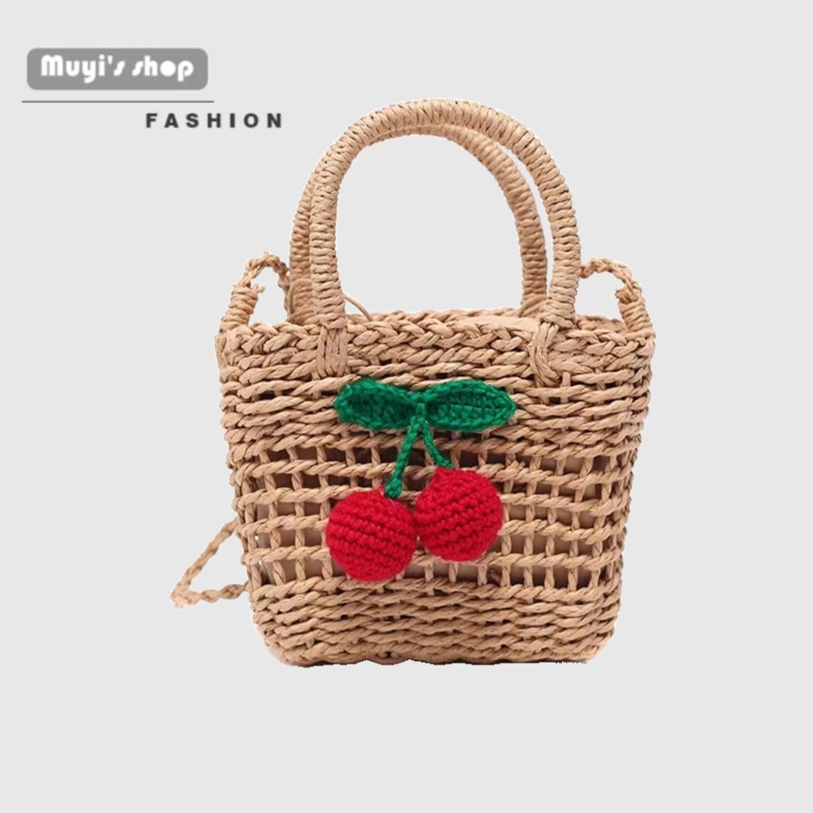 Túi cói Bằng Rơm Đan Thời Trang Mới Cho Nữ