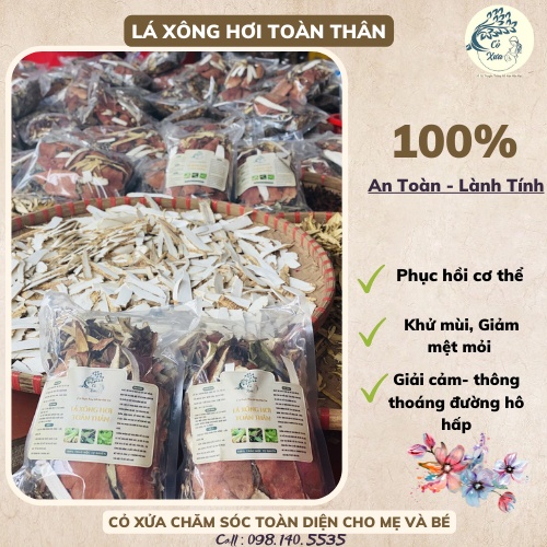 LÁ XÔNG HƠI TOÀN THÂN 100% Thiên Nhiên