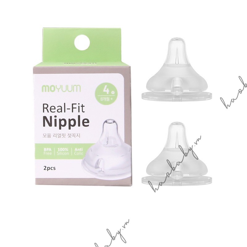 [Haobaby shop]Núm ti thay thế bình Moyuum Hàn Quốc số 3-4