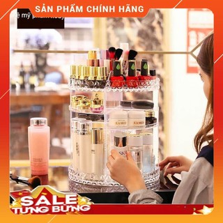 Kệ mỹ phẩm, kệ trang điểm, kệ mỹ phẩm xoay 360 độ, kệ mỹ phẩm meca