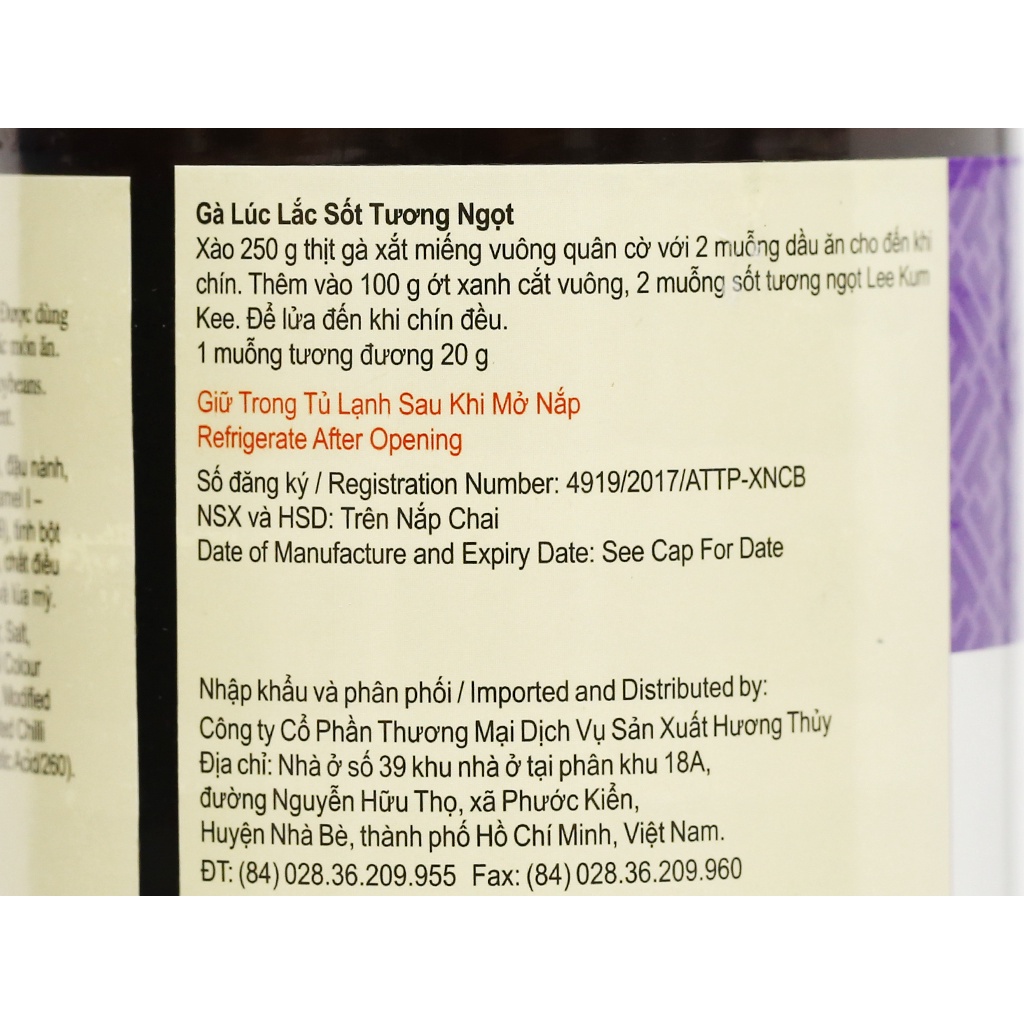 Sốt tương ngọt Lee Kum Kee 2.27kg