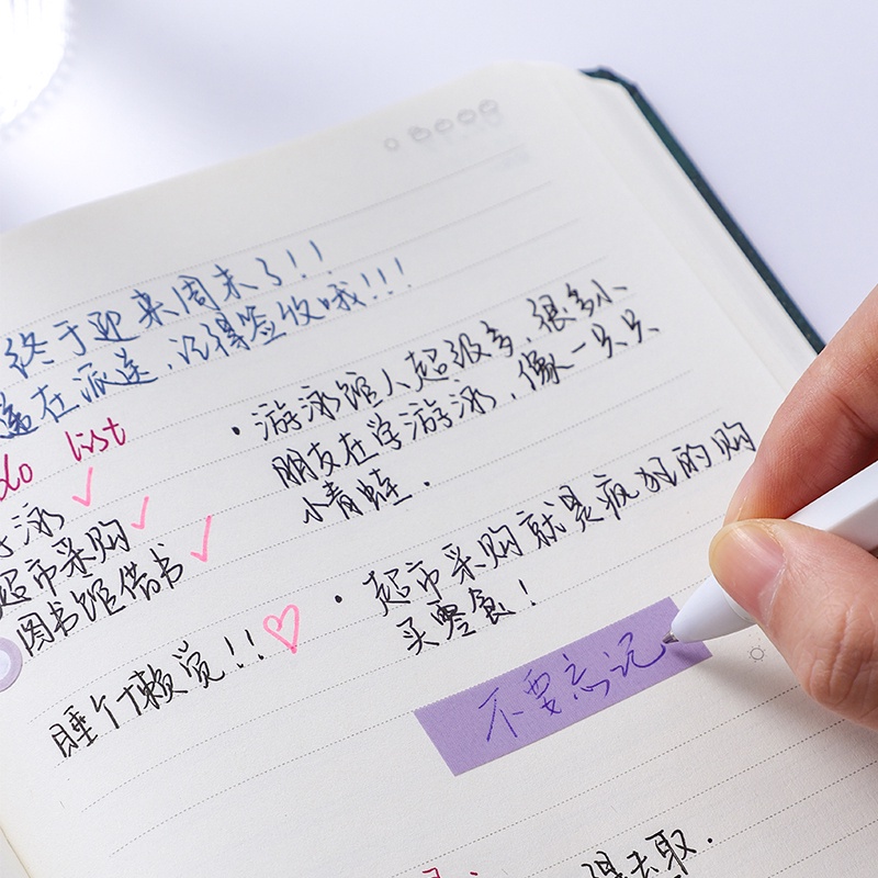 Bộ 100 Giấy Ghi Chú Màu Sắc Huỳnh Quang Chống Thấm Nước Tiện Dụng Cho Văn Phòng/ Trường Học