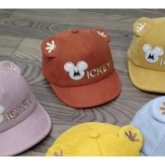 Nón cho bé (3 tháng - 18 tháng), mũ trẻ em MICKEY vải Nhung mịn đẹp (Ảnh thật)