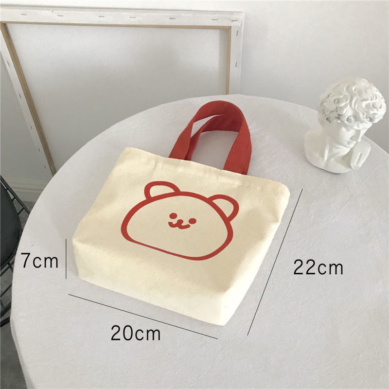 Túi Xách Mini Bằng Vải canvas Phong Cách Hàn Quốc Mới 2023