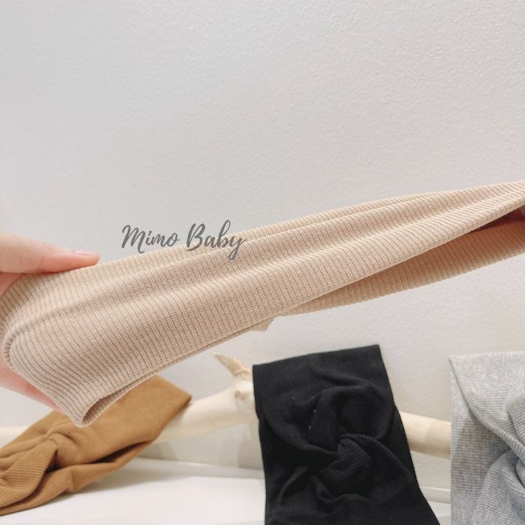 Băng đô thun gân xoắn chéo style hàn quốc dễ thương cho bé BD45 Mimo Baby