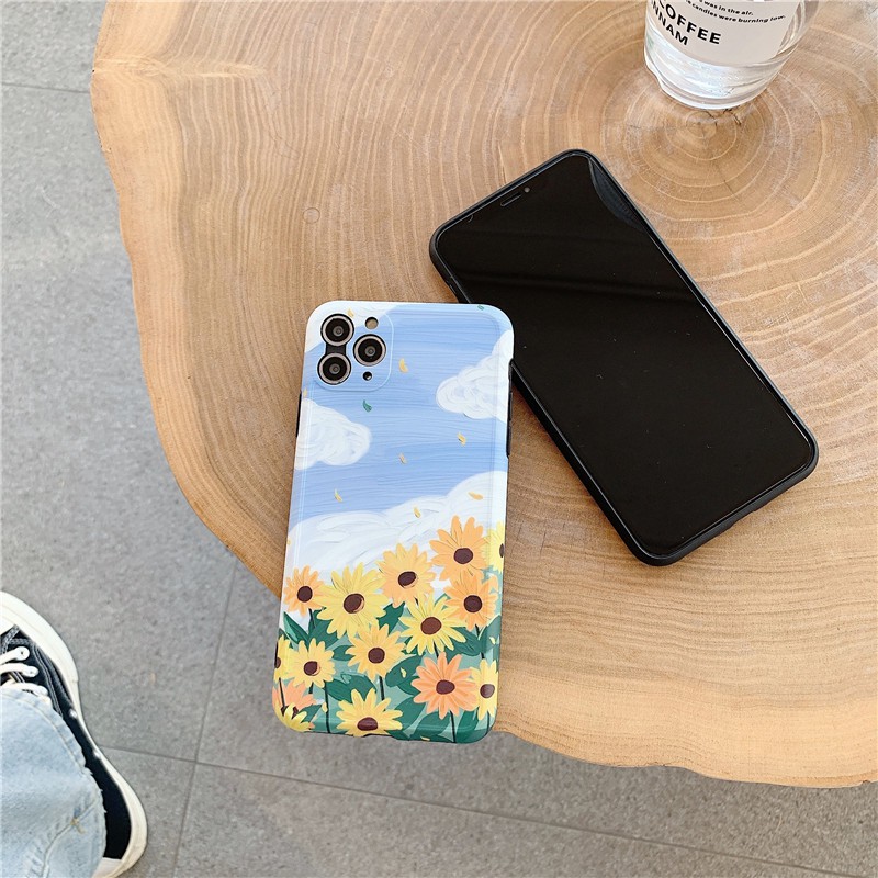 Ốp lưng iphone Đồng hoa IMD viển nổi cạnh cong 5/5s/6/6plus/6s/6splus/7/7plus/8/8plus/x/xr/xs/11/12/pro/max/plus/promax | BigBuy360 - bigbuy360.vn