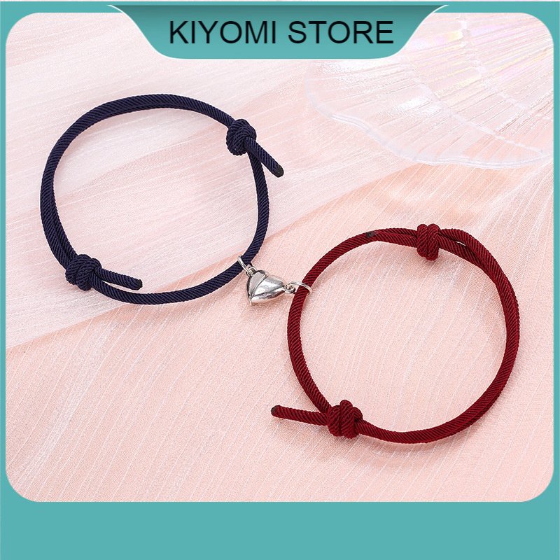 Vòng Tay Đôi Nam Châm Tình Yêu  Thiết Kế Đơn Giản Cho Cặp Đôi KIYOMI STORE