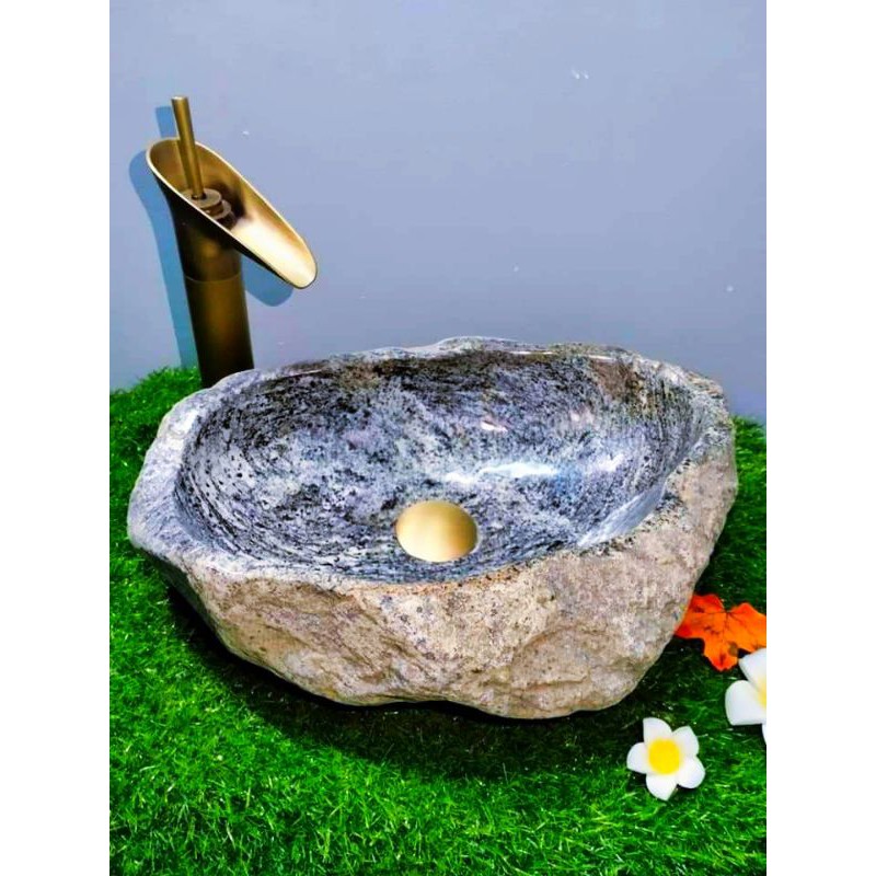 chậu lavabo đá vân mây tự nhiên | BigBuy360 - bigbuy360.vn