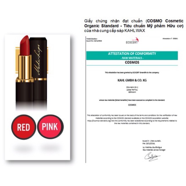 Son môi sinh học NANO LIPSTICK | Chính hãng Mediworld, Chuẩn an toàn Organic . . .